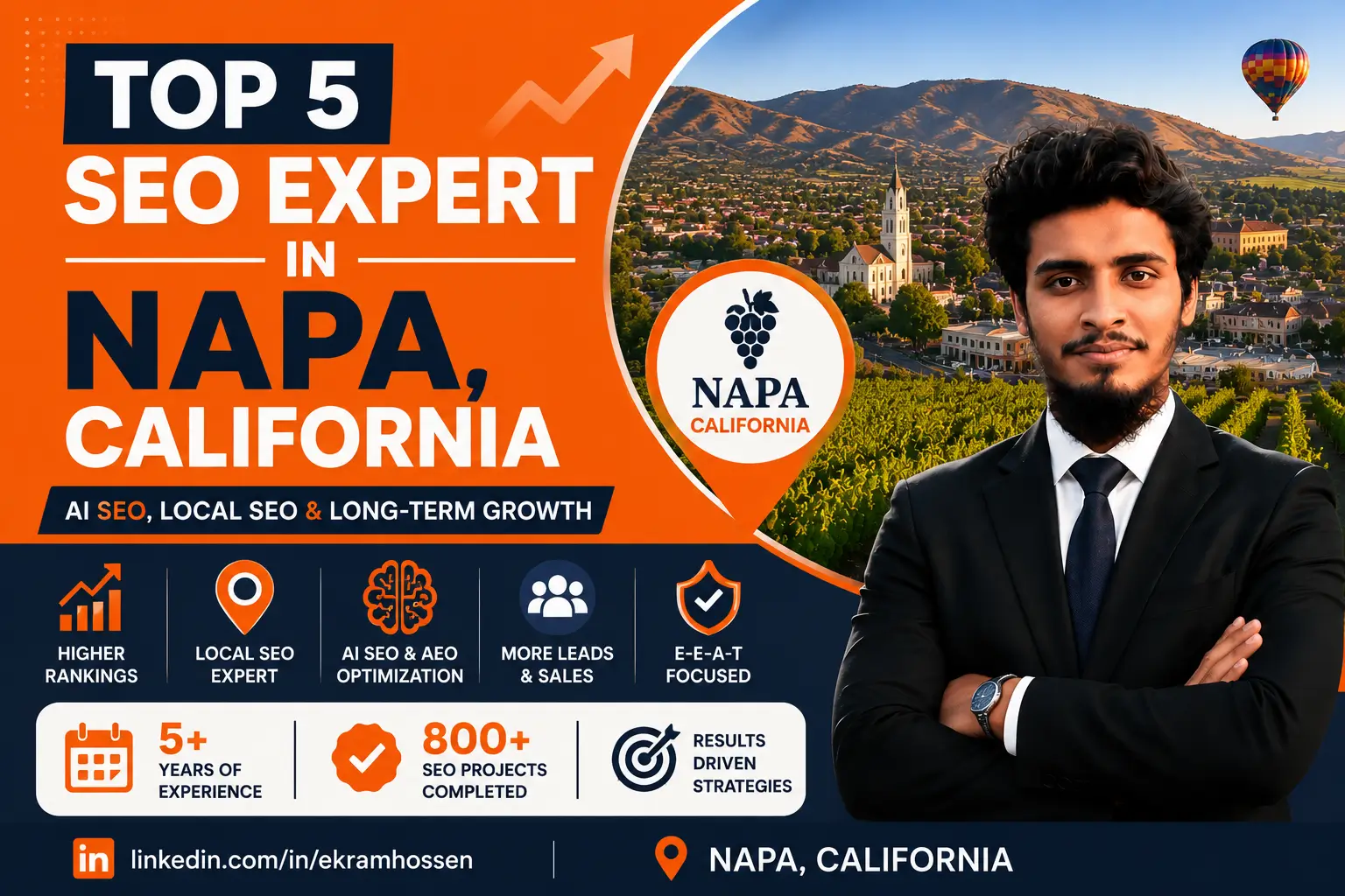 Top 5 SEO Expert in Napa